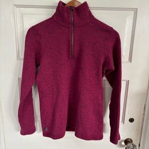 Eastern Mountain Sports Women's Fleece Half-Zip- Burgundy